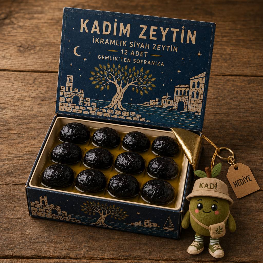 İkramlık Siyah Gemlik Serisi | KADİ Anahtarlık Hediyeli